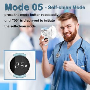 Sfda מוסמך קומפקטי מכונת ניבולצטה נייד אולטרה-שקט קולי רשת אולטרה סאונד ניקוי אוטומטי - Product Image 5