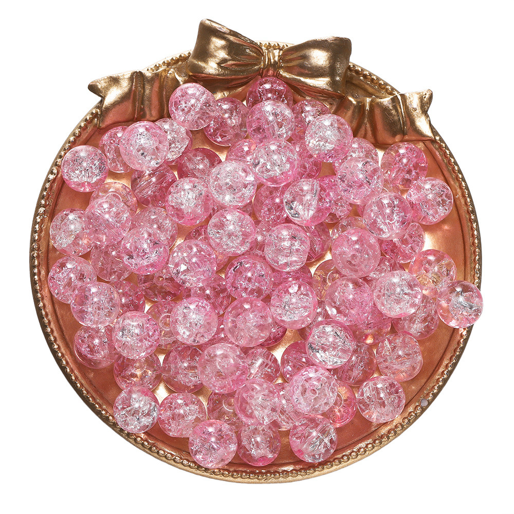 Perles de verre explosives - rose clair