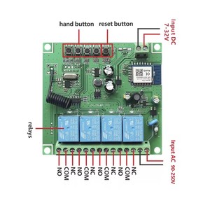 ESP8266-12F Smart WIFI +RJ45 Ethernet Remote <strong>Control</strong> Switches Second Development Boards Support MQTT/TCP Communication Protocol