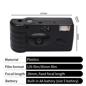 <strong>Bulk</strong> Order Disposable Camera <strong>35mm</strong> 8 Exposures One Time Single Use Wedding Black Film Camera with Flash - Product Image 3