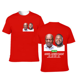 Huiyiプロモーション格安選挙TシャツサプライヤーガーナNDC選挙用カスタムTシャツ - Product Image 4
