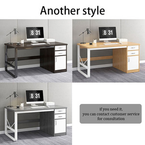 Escritorio de ordenador pequeño económico y sencillo para el hogar, dormitorio, aprendizaje, escritura, mesa de estudio, marco de acero para una sola persona