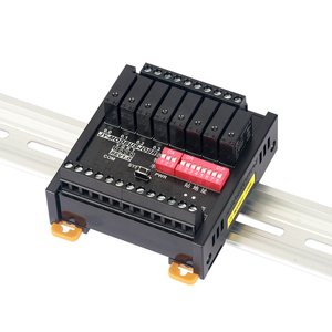 Amsamotion R485 Modbus RTUデータ収集モジュール8DI 8DOリレー出力PLC PAC & 専用コントローラーAI/AO - Product Image 5