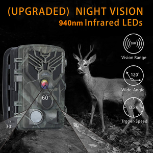 Suntekcam กล้อง HC-810A ล่าสัตว์, กล้องบันทึกภาพสัตว์ป่ามองเห็นกลางคืนกล้องกันน้ำ24MP 1080P - Product Image 5