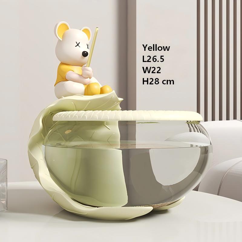 SKD5963Y Yellow Love Bear Fishing Fish Tank