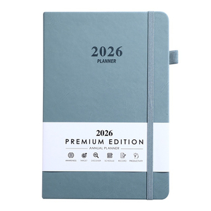 Premium A5/A6 Size Daily Planner Monatliche Register karten Benutzer definiertes Logo PU-Leder-Notizbuch mit datierten Seiten für den geschäftlichen Gebrauch - Product Image 2