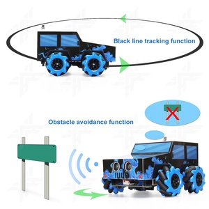 Kompatibel mit Arduino IDE Programmierung Smart Robot Kit IR-Fernbedienung DIY Hindernis vermeidung Roboter Tank Car Set für STEAM