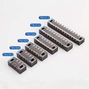 Bloque de terminales de doble fila TB4512 45A 12 vías 600V Bloque de terminales de carril Din - Product Image 1