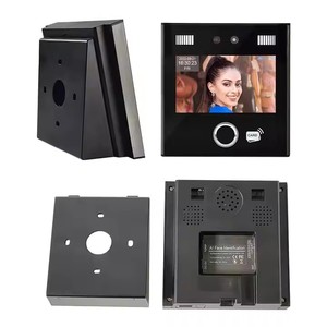Sistema de control de acceso a la puerta de asistencia de tiempo de reconocimiento facial y de huellas dactilares AI con terminal de reconocimiento facial opcional RS485
