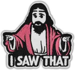 2025 New Embroidered <strong>God</strong> is good <strong>I</strong> Saw That Embroidery Christian <strong>I</strong> Love Jesus Patch Iron On Fun Funny Hat Patches