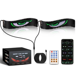 Fabrika satış Led Panel ekran şeytan göz Led ekran Ojos Led Para arabalar için App şeytan gözler araba Led gözler işıklar için kamyon - Product Image 6