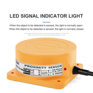 Interruptor de Proximidad Inductivo, Sensor de Proximidad de Tres Hilos, NPN, Normalmente Abierto, 24V, 30, 60, 80, 30, 60, 30, 30 V - Product Image 4