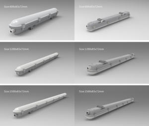 ไฟ LED Tri-proof 18W 36W 50W พร้อมเซนเซอร์และแบตเตอรี่ฉุกเฉินที่สวิตช์3CCT 120lm สำหรับใช้ในคลังสินค้า - Product Image 6