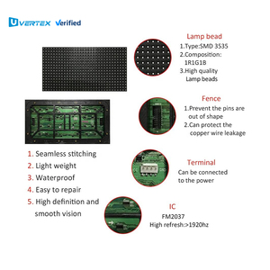 Bán buôn ngoài trời di chuyển marquee P10 đơn sắc Đỏ trắng xanh xanh kép màu <span class=keywords><strong>LED</strong></span> hiển thị cho quảng cáo phụ đề - Product Image 2