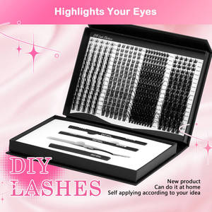 Sulv toptan DIY küme Lashes kiti bölümlenmiş Lashes Bond ve mühür özel etiket özel Logo - Product Image 1