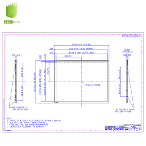 15นิ้ว LVDS 20 Pins จอ LCD แสดงข้อมูลเทอร์มินัลของการตรวจสอบระยะไกลศูนย์ TFT โมดูล LCD อุตสาหกรรม - Product Image 5
