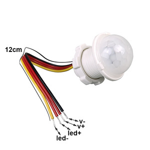 Función personalizada y tiempo de apagado retardado para luces LED de baño y dormitorio DC3V 12V 24V sensor de detección de infrarrojos humanos