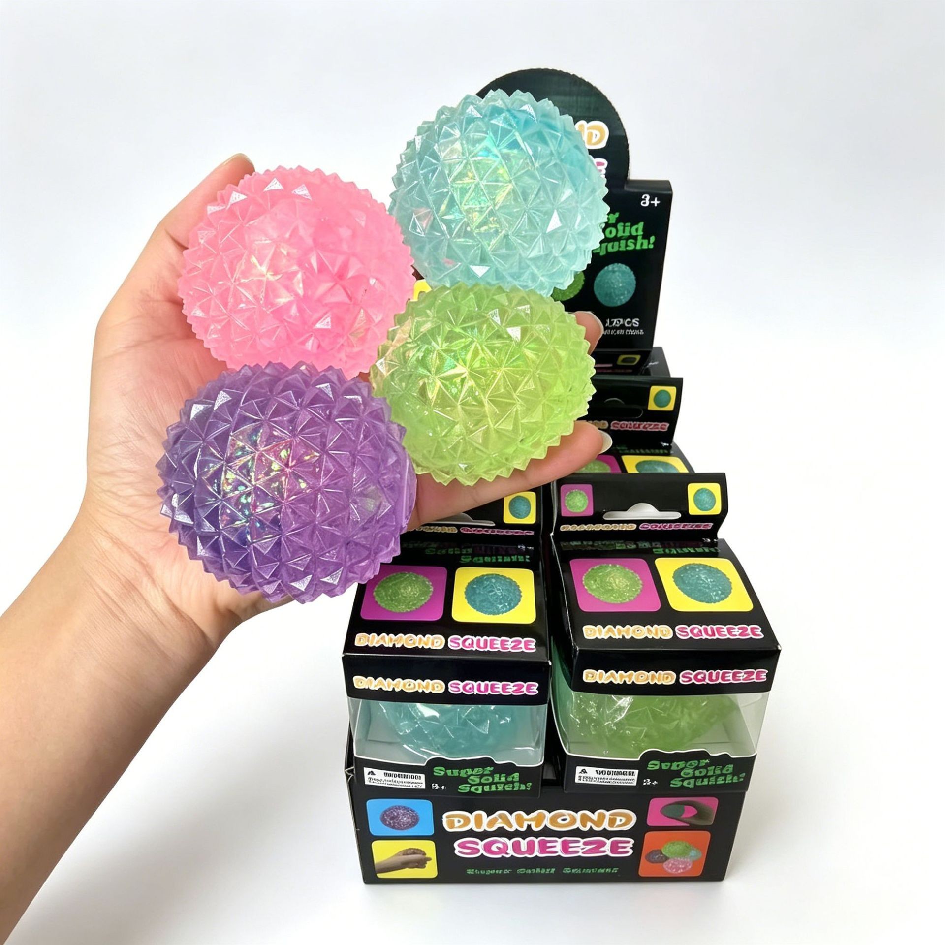 Malt diamond round balls-individually packaged in small boxes