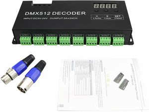 DC5-24V PWM-Steuersignal 24 Kanäle Digital DMX512 LED Decoder für DMX RGB Beleuchtung - Product Image 2