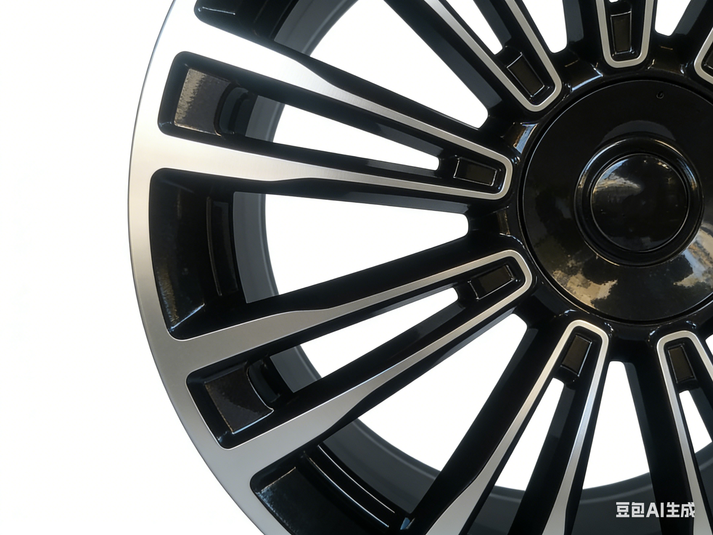 Black machined face