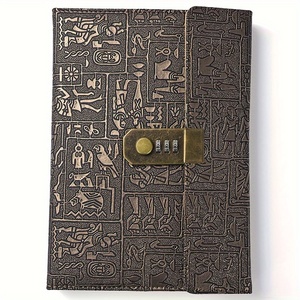 Vintage Password <strong>Notebook</strong> With Lock <strong>Coded</strong> Lock Book for Work and Study Diary 200 Sheets Leather Journal <strong>Notebook</strong> - Product Image 1