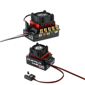 HobbyWing QuicRun 3650 G2 сенсорный бесщеточный Moter с сенсорным приводом 10BL120 120A ESC + светодиодный программный блок общий комбо для радиоуправляемого 1/10 автомобиля - Product Image 4