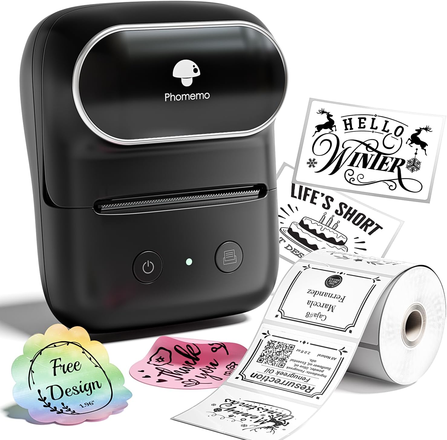 M108-Negro-1rollo de papel adhesivo (40*30-100)