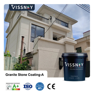 Visnney bền và không thấm nước bên ngoài lớp phủ tự nhiên-đá tìm kiếm với Dễ dàng phun ứng dụng Acrylic Vật liệu chính - Product Image 5