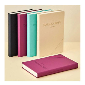 LABON Custom Leather Diary 365 Days Medium <strong>Dated</strong> Daily Paper Blank Journals <strong>Notebook</strong> - Product Image 1
