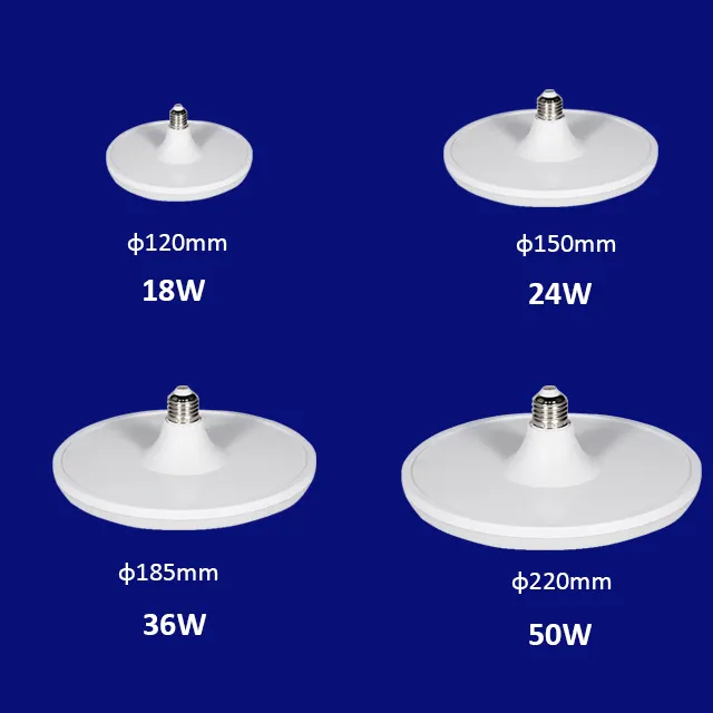 مصباح Led طائر الصحن مصنع ورشة عمل مستودع إضاءة عالية الطاقة فائقة السطوع توفير الطاقة مصباح المنزلية E27 المسمار المقبس