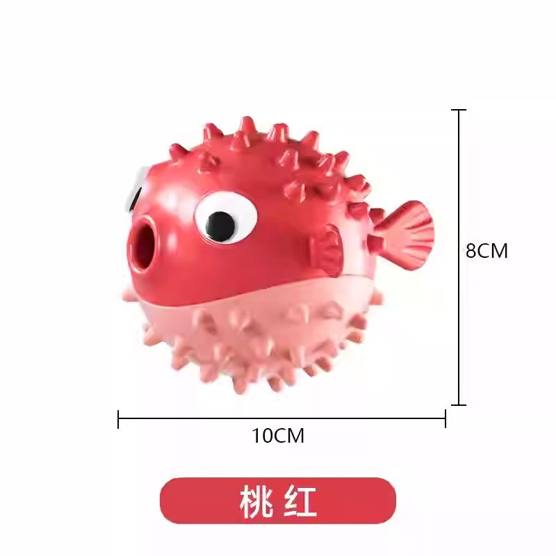 Rebote pez-rojo-sonido de dentición-fugas de comida educativa