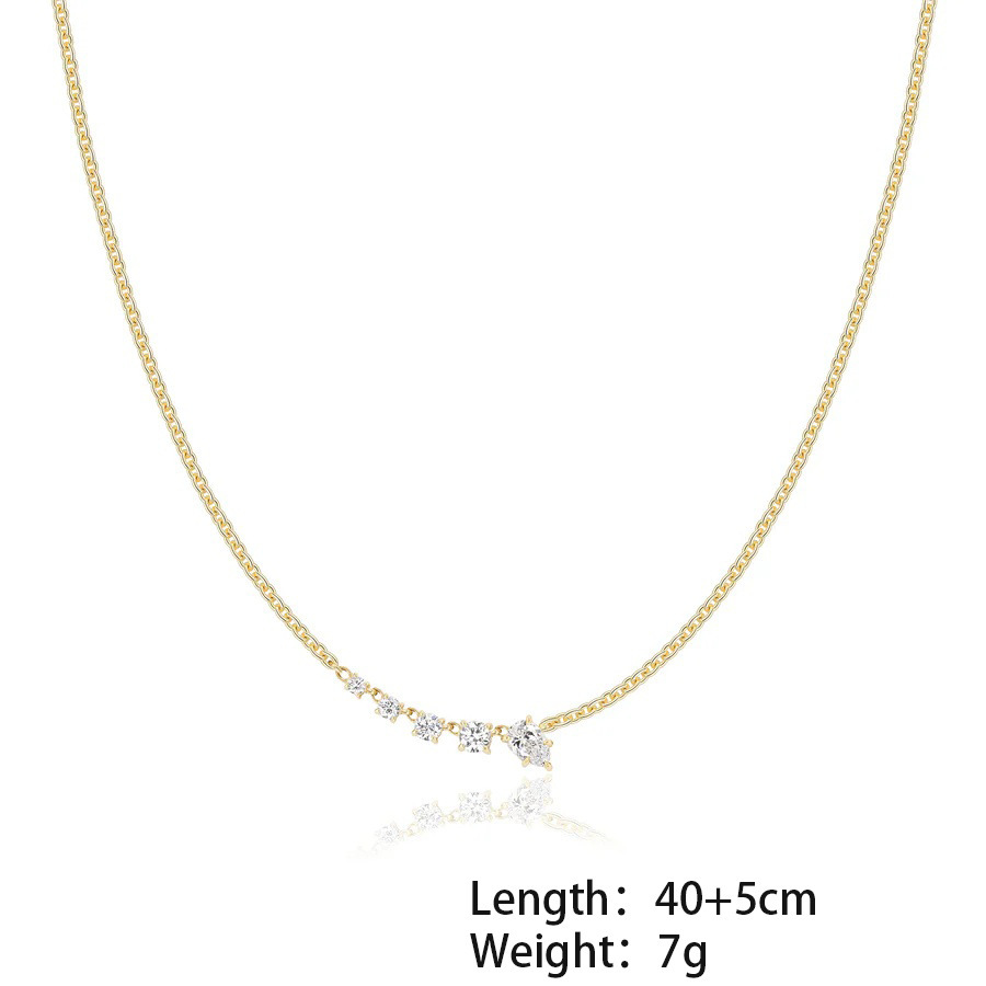 Collana in twill dorata