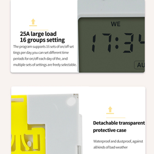 Display LCD interruttore tempo Controller stile europeo Socket Timer - Product Image 5