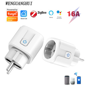 Enchufe inteligente EU zigbee3.0 Enchufe europeo conectado a la puerta de enlace inteligente Control de voz con relé Medición de 16A - Product Image 2