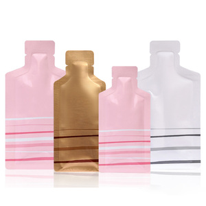 Stokta ve özel losyon kozmetik alkol örnek kullanım için küçük poşet krem 2ml paket dar şişesi düzensiz şekil çantası - Product Image 5
