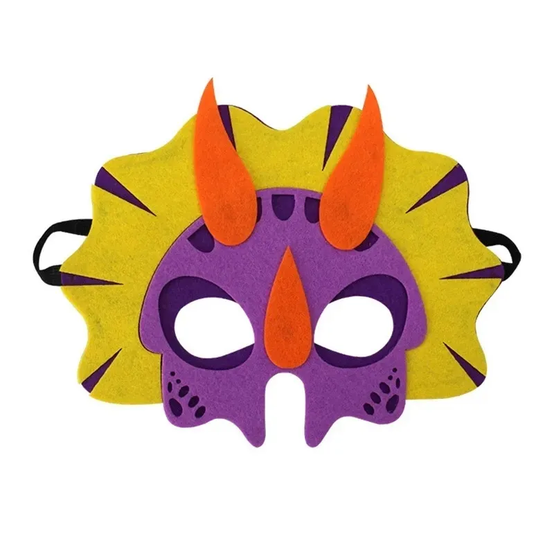 Mezza faccia maschera di feltro per bambini in Costume per feste di compleanno forniture per attività di narrazione maschera per bambini adulti di Halloween