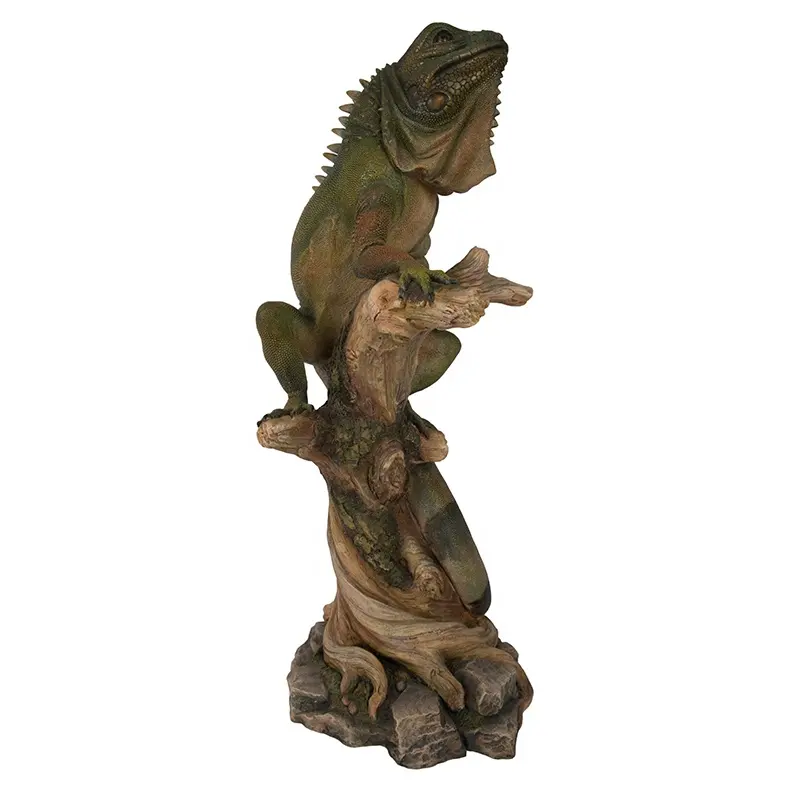 Figurines d'animaux en résine, figurines réalistes, 1 pièce, à collectionner, Lizard, caméléon, ghana, pour décoration de maison