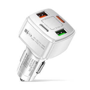 38W USB C Portable QC3.0 Car <strong>Charger</strong> Dual USB Auto Adapter Fast Charging Auto <strong>Charger</strong> 4 in 1 Car <strong>Charger</strong> - Product Image 2