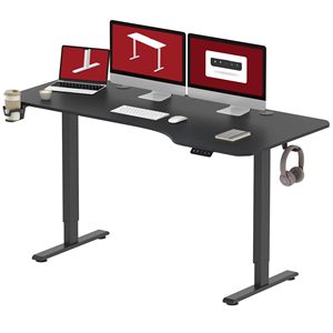 Prodotti all'ingrosso scrivania regolabile in altezza, tavolo in piedi 5 livello di regolazione dell'altezza con funzione di memoria è semplice da montare - Product Image 5