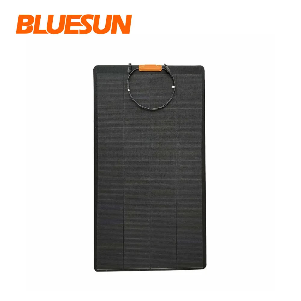 Bluesun sunman painel solar flexível preto etfe painel solar flexível 100w 160w 200w 300w