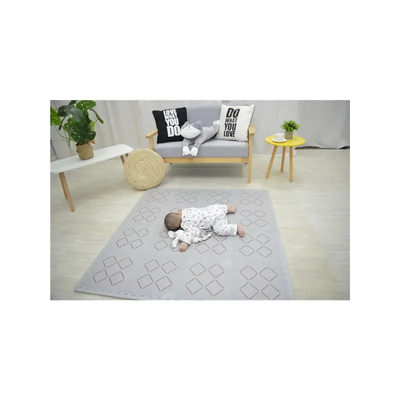 Di alta qualità Non tossico quadrato stampa morbida EVA schiuma per bambini tappeto Playmat per uso domestico ed esterno