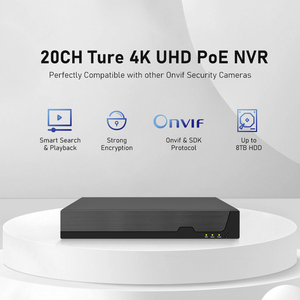 JideTech NVR 20CH 8MP NVR Entrada y salida Grabadora de video en red H.265 Soporte 1 disco duro Max 14TB HDMI hasta salida 4K - Product Image 2