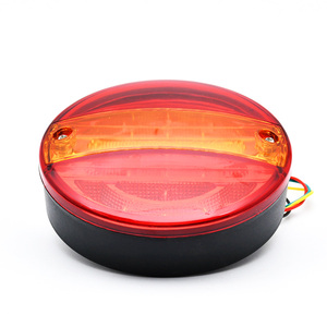 Factory <strong>Cheap</strong> Price 12-24V <strong>Red</strong>/Amber <strong>Red</strong>/White <strong>LED</strong> 5.5&quot; Inch Round Truck Trailer Brake Stop Turn Signal Tail Light - Product Image 3