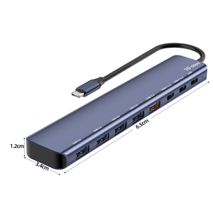 Yeni 8-Port USB 3.1 HUB USB-A 10Gbps Splitter ile USB-C PD 87W stok alüminyum 10Gbps Splitter - Product Image 5