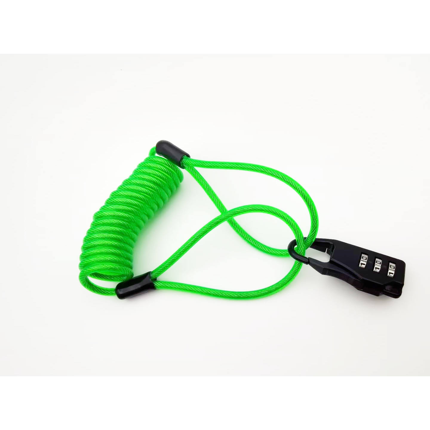 Green rope with black padlock