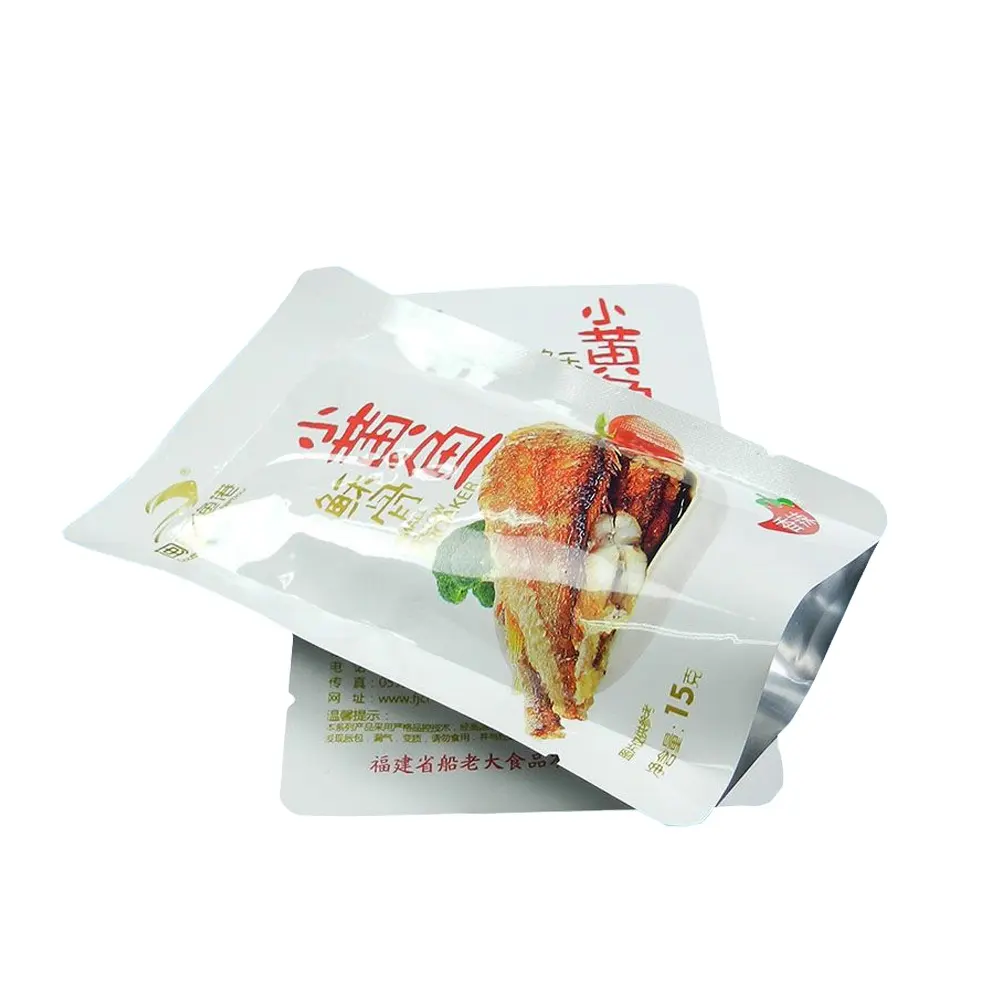 High Temperature Barrier Foil Retort Pouch For Meat Vegetable Soup Packaging Pouch Canned Fish Fast Food Packaging Retort Pouch