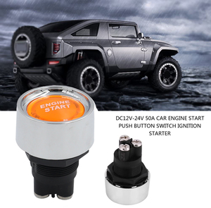 LEDライトカースタートエンジンボタンイグニッションスイッチを押す12V24Vレッドボタンセルフリセットワンキースタートスイッチモータースポーツ (オン) オフ - Product Image 2
