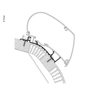Adaptör Carthago Chic 550cm, ab Bj.2014, Serie 6 (9329430214)