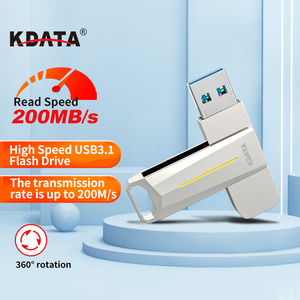 Kdata时尚金属USB 3.0闪存驱动器高速3.2 u盘内存大容量64GB至128GB智能旋转笔驱动器礼品 - Product Image 4