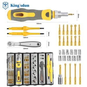 High Quality <strong>33</strong> in <strong>1</strong> Portable Ratchet Screwdriver Set Multi-function Professional Repair <strong>Tool</strong> <strong>Kit</strong> for Computer and Furniture - Product Image 1